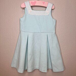Janie And Jack baby blue/light blue girls dress with bows size 4